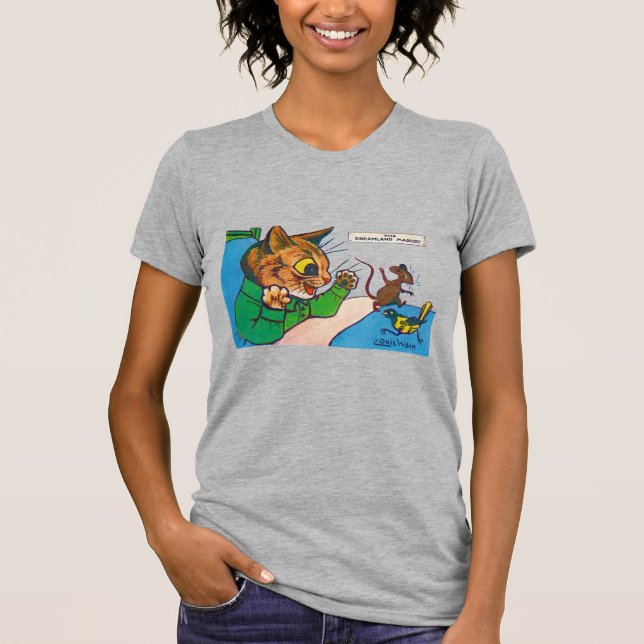 Camiseta O Mascote Dreamland, Louis Wain (Frente)