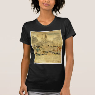 Camiseta O massacre de Boston por Paul Revere