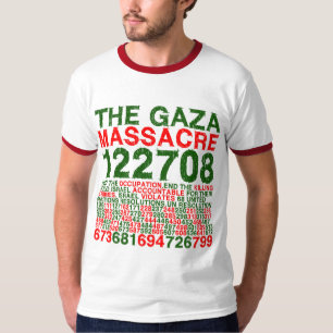 Camiseta O massacre de Gaza