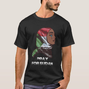 Camiseta O Massacre Do Sudão Reza O Azul Do Sudão