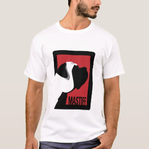 Camiseta O Mastiff gráfico e as palavras 2 tomaram partido