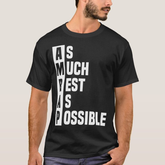 Camiseta O máximo possível de descanso AMRAP Trendy 2 (Frente)
