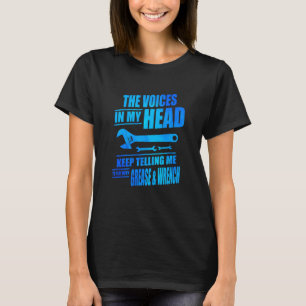 Camiseta O Mecânico das Vozes na Minha Cabeça Reparo de Aut