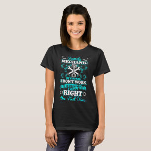 Camiseta O mecânico fêmea não trabalha o duro como o Tsh