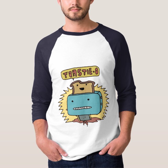 Camiseta O médio de Toastie-O sleeved o tshirt (Frente)