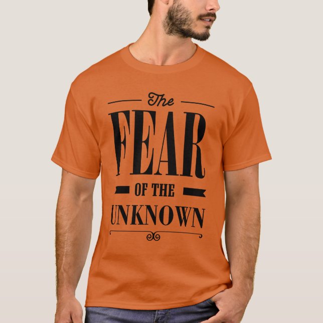Camiseta O Medo do Desconhecido (Frente)