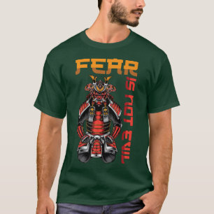 Camiseta O Medo Não É Mau Anime Ninjas Katanas Samurais B