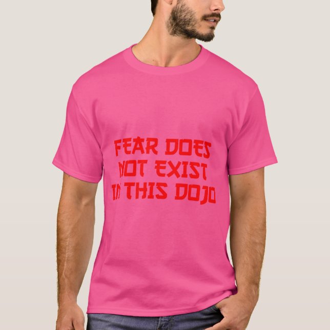 Camiseta O Medo Não Existe Neste Caratê Dojo Anos 80 (Frente)