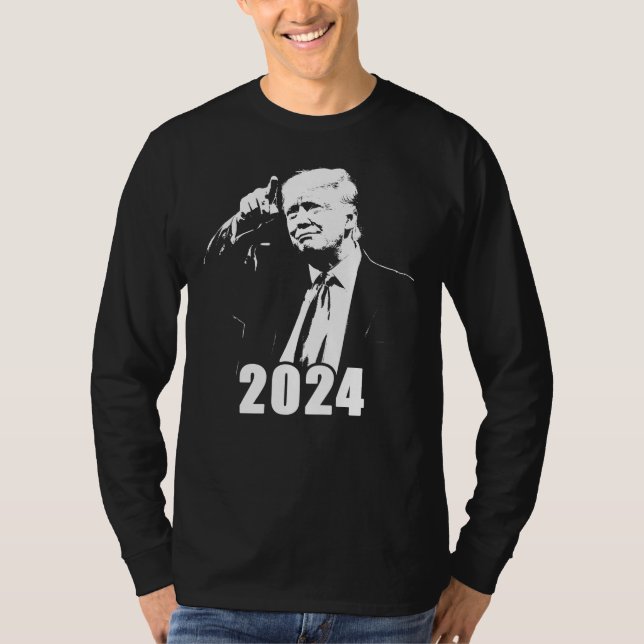Camiseta O melhor ainda está por vir: Trump USA 2024 Graphi (Frente)