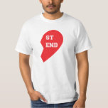 Camiseta O melhor amigo do cão e humano<br><div class="desc">Estas são as camisas mais bonitas que combinam para você e seu bebê de pele! Este design apresenta metade de um coração vermelho, "Melhor Amigo". Mostre seu amor pelo "melhor amigo do homem" ou dê o presente perfeito para o amante de os animais em sua vida. Personalize o design adicionando...</div>