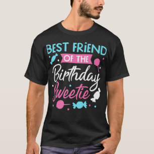 Camiseta O Melhor Amigo Do Docinho De Aniversário Da Par De