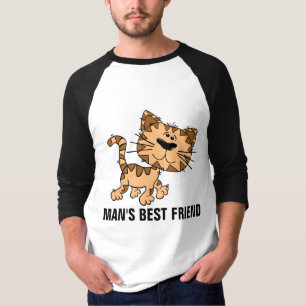 Camiseta O melhor amigo do homem, o gato! T-Shirts masculin