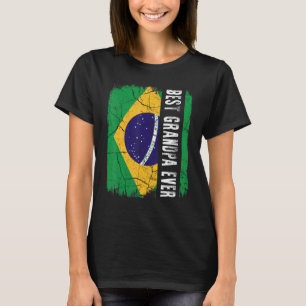 Camiseta O melhor avô brasileiro a ter a bandeira D