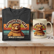 O Melhor Avô do Mundo Urso Moderno e Retro