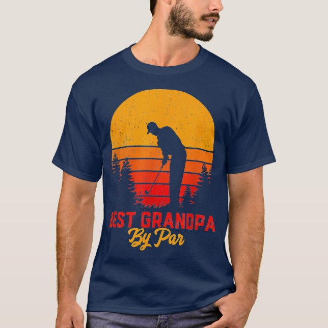 Camiseta O Melhor Avô Do Par Golf, Presente Para Homens (Frente)