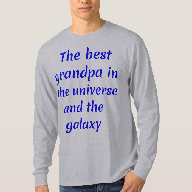Camiseta O melhor avô do Universo e a Galáxia (Frente)