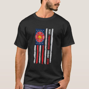 Camiseta O Melhor Bombeiro Morreu E Bandeira Bombeiro Dos E