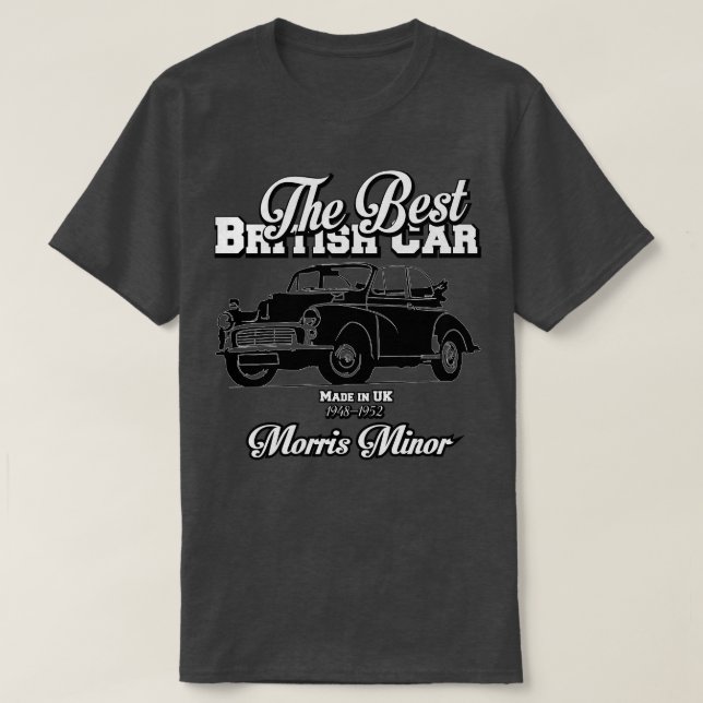 Camiseta O melhor britânico Morris Minor (Frente do Design)