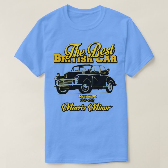 Camiseta O melhor britânico Morris Minor (Frente do Design)