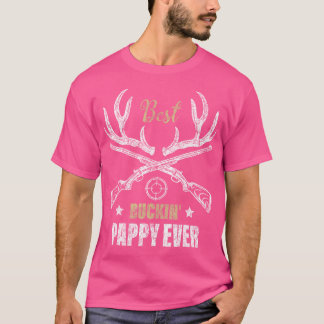 Camiseta O Melhor Buckin De Pappy Ever Caçadores De Veados 