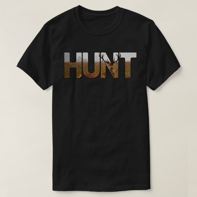 Camiseta O melhor caçador de cervos (Frente do Design)