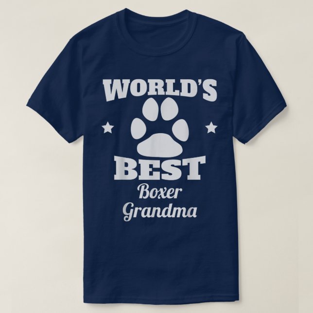 Camiseta O melhor cachorro da vovó do mundo  (Frente do Design)