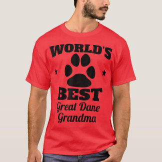 Camiseta O melhor cachorro dinamarquês do mundo 
