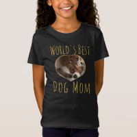 O melhor cão do mundo da criança - camiseta-mãe