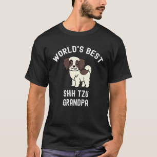 Camiseta O melhor cão do vovô Shih Tzu