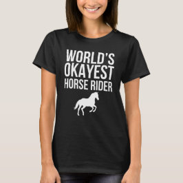 Camiseta O Melhor Cavaleiro de Cavalo do Mundo Engraçado Sa