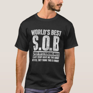 Camiseta O melhor chefe do mundo superintendente gerente en