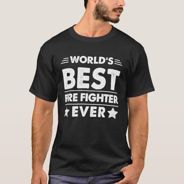 Camiseta O melhor combate a incêndios do mundo (Frente)