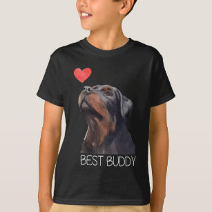 Camiseta O Melhor Coração de Cachorro do Rottweiler