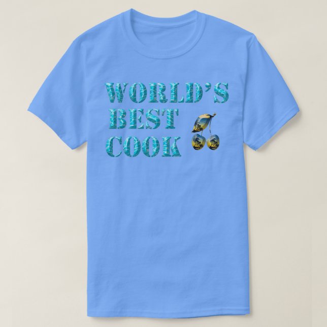 Camiseta o melhor cozinheiro do mundo para presente para me (Frente do Design)