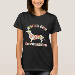 Camiseta O Melhor Dachshund Mãe Cachorro Mama Doxie Lover M