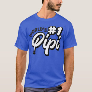Camiseta O melhor Dia de os pais Pipi do Mundo 1