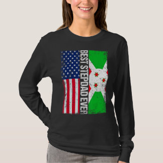 Camiseta O melhor Dia de os pais Stepdad do Burundi Sinaliz