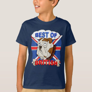 Camiseta O melhor do buldogue britânico dos desenhos