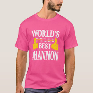 Camiseta O melhor do mundo do Sobrenome da família Shannon