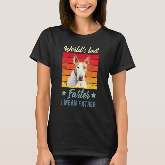 Camiseta O melhor do mundo, quero dizer o padre Bull Terrie (Frente)