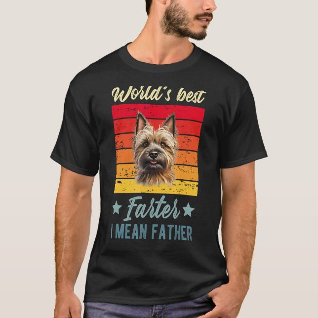 Camiseta O melhor do mundo, quero dizer o padre Cairn Terri (Frente)