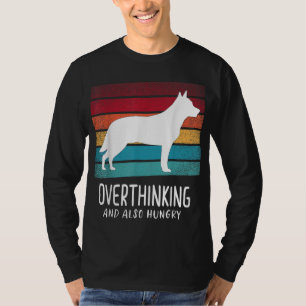 Camiseta O melhor doador do Heeler azul e vermelho é o melh