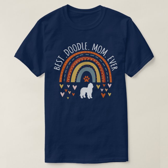 Camiseta O Melhor Dodle Mamãe Nunca Arco-Íris Presente Para (Frente do Design)