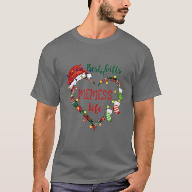 Camiseta O Melhor Dos Presentes Na Vida De Memes Heart Chri (Frente)