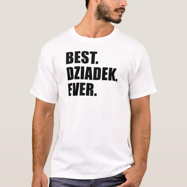 Camiseta O melhor Dziadek nunca (Frente)