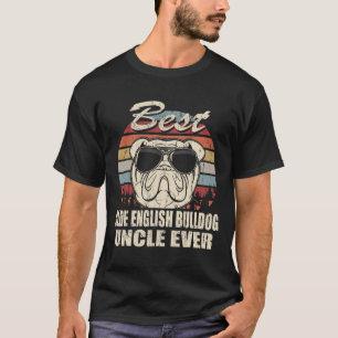 Camiseta O melhor e mais antigo Bulldog Inglês Tio Ever Div