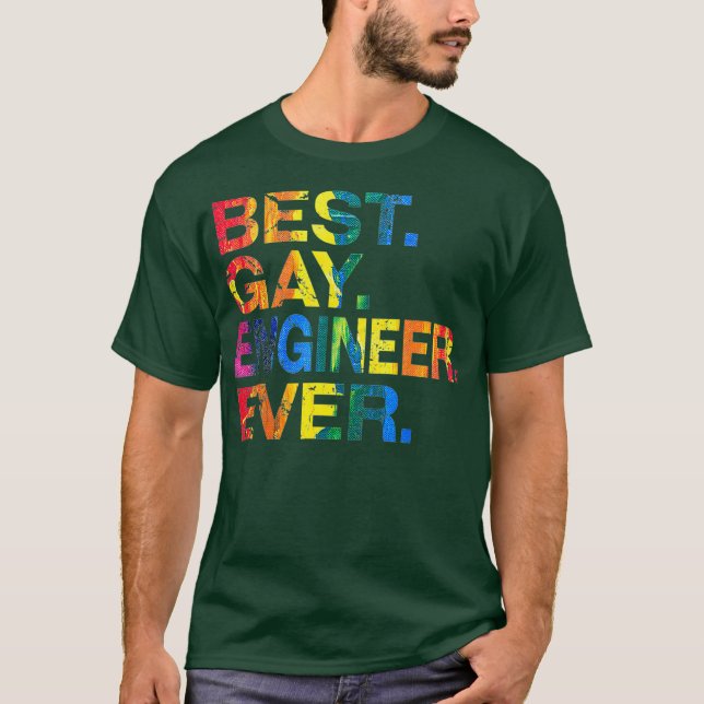 Camiseta O melhor Engenheiro de Gay nunca Gay para igualdad (Frente)