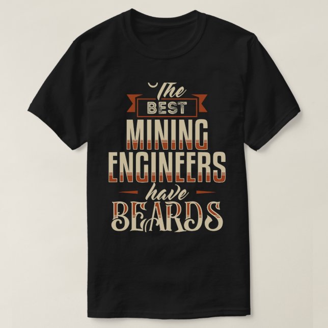 Camiseta O melhor Engenheiro de mineração tem placas de eng (Frente do Design)
