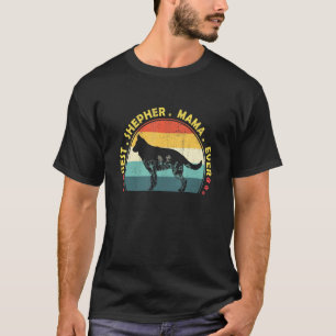 Camiseta O Melhor German shepherd Da Mãe Dog Proprietário P