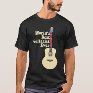 Camiseta O melhor guitarrista do mundo. citações motivacion